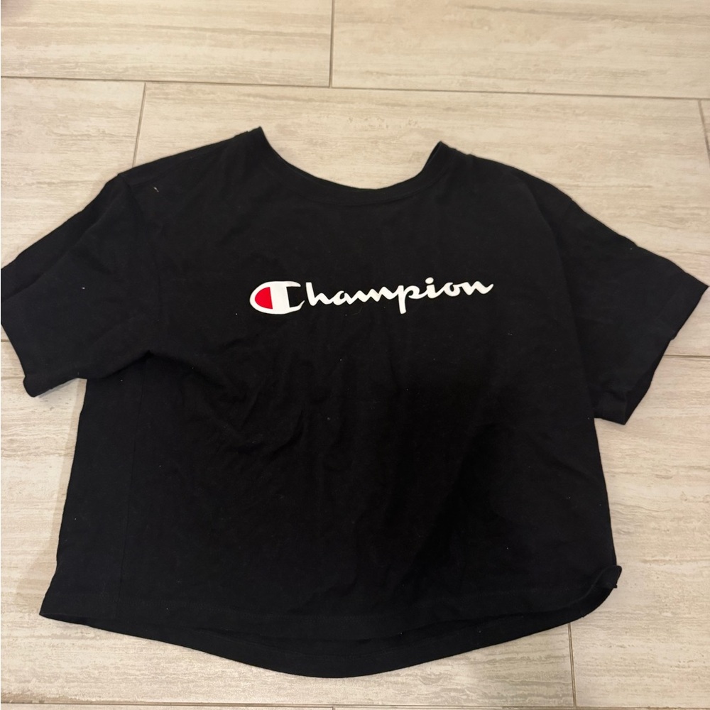 Champion Classic Black Tee S
